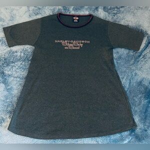 Metro Harley Davidson Bike Baby On Board Maternity Shirt S Cedar Rapids Iowa